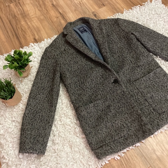 GAP herringbone wool coat - Picture 1 of 9